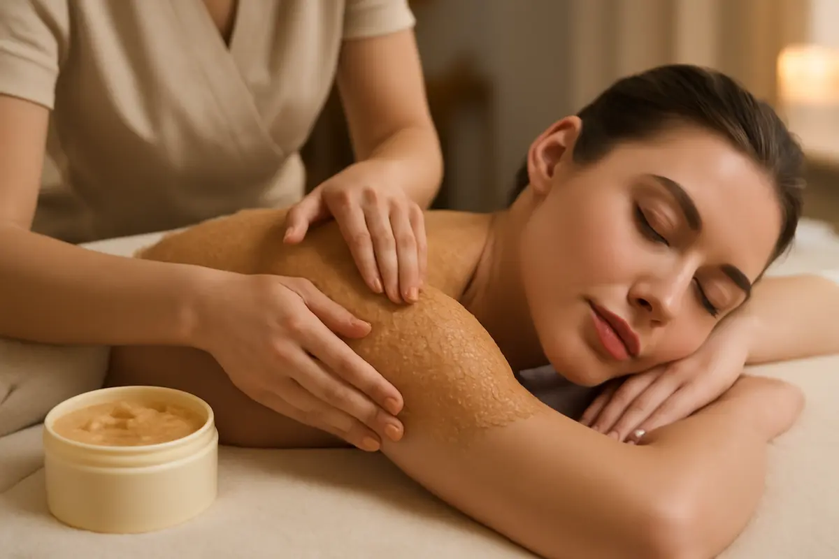 Scrub corpo professionale: il passaggio chiave che esalta la morbidezza oltre la semplice esfoliazione